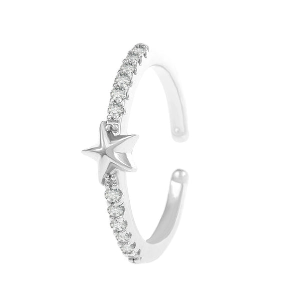 Wholesale Star Ring Copper Electroplating Women's Hand Jewelry