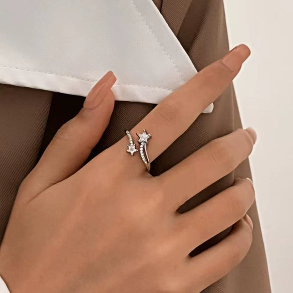 Wholesale Star Ring Copper Electroplating Women's Hand Jewelry