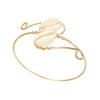 Wholesale Starfish And Coral Open Arm Bracelet Iron Electroplated Modern Minimalist Animal Style Jewelry Accessory