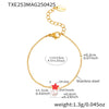 Wholesale Starfish Beads Stainless Steel Jewelry Set For Girls With Electroplating Earrings Necklace Bracelet Ring