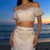 Wholesale Starfish Pearl Pendant Zinc Alloy Waist Chain For Women