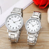 Wholesale Steel Band Quartz Couple Watches For Men And Women With Alloy Case And Mineral Strengthened Glass Mirror Business Style