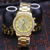 Wholesale Steel Band Rhinestone Watches For Men And Women Round Dial Leisure Style
