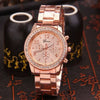 Wholesale Steel Band Rhinestone Watches For Men And Women Round Dial Leisure Style