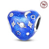 Wholesale Sterling Silver Accessories Charm Earth Moon String Jewelry Epoxy Design Diy Bracelet