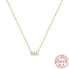 Wholesale 925 Sterling Silver Angel Clavicle Necklace For Women With Geometric Design And Electroplating Treatment