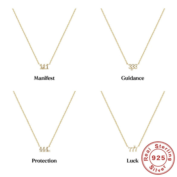 Wholesale 925 Sterling Silver Angel Clavicle Necklace For Women With Geometric Design And Electroplating Treatment