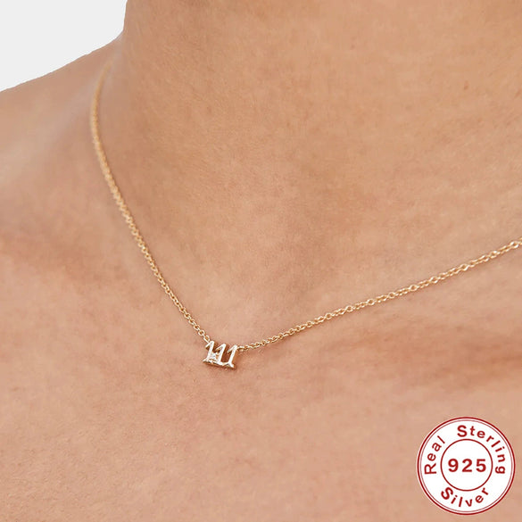 Wholesale 925 Sterling Silver Angel Clavicle Necklace For Women With Geometric Design And Electroplating Treatment