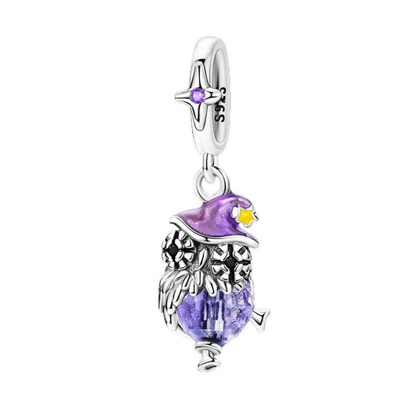 Wholesale 925 Sterling Silver Animal Insect Butterfly Dragonfly Firefly Owl Bead Charm Dripping Oil Diy Jewelry Accessories Bracelet