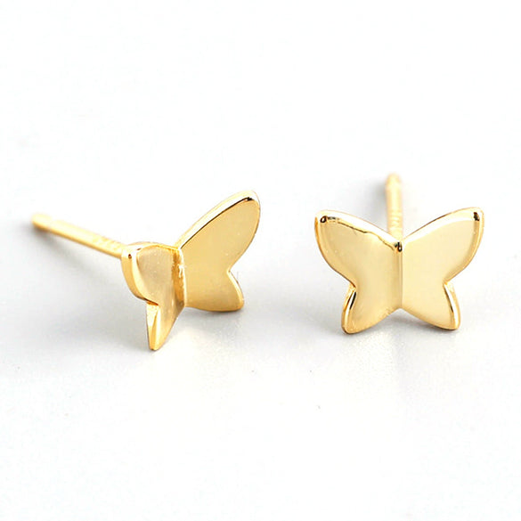 Wholesale 925 Sterling Silver Butterfly Animals Zodiac Style Electroplated Women's Earrings