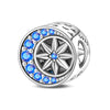 Wholesale 925 Sterling Silver Charm Crystal Star Moon Sun Beads Jewelry Bracelet Accessories With Dripping Oil Design For Women