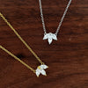 Wholesale Sterling Silver Clover Zircon Necklace Fashionable Simple Design Clavicle Chain