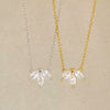 Wholesale Sterling Silver Clover Zircon Necklace Fashionable Simple Design Clavicle Chain
