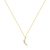 Wholesale 925 Sterling Silver Crescent Geometric Zircon Clavicle Chain Necklace With Electroplating