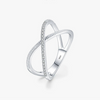 Wholesale 925 Sterling Silver Cross Ring Geometric Style Seiko Design Unisex