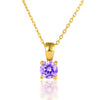 Wholesale 925 Sterling Silver December Birthstone Necklace With Geometric Pendant Inlaid Zircon For Women