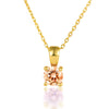 Wholesale 925 Sterling Silver December Birthstone Necklace With Geometric Pendant Inlaid Zircon For Women