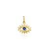 Wholesale 925 Sterling Silver Devil's Eye Necklace With Microinlaid Zircon Geometric Electroplated Pendant For Female