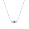 Wholesale 925 Sterling Silver Devil's Eye Necklace With Zircon Inlay Electroplated