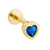 Wholesale 925 Sterling Silver Diamond Heartshaped Piercing Earrings For Women