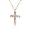 Wholesale 925 Sterling Silver Diamondencrusted Cross Necklace For Women With Microinlay Process