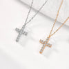 Wholesale 925 Sterling Silver Diamondencrusted Cross Necklace For Women With Microinlay Process