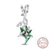 Wholesale 925 Sterling Silver Diy Accessories With Fourleaf Clover Life Tree Hummingbird Lily Orchid Beads Star Sister Pendant In Original Design With Dripping Oil Processing