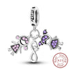 Wholesale 925 Sterling Silver Diy Accessories With Fourleaf Clover Life Tree Hummingbird Lily Orchid Beads Star Sister Pendant In Original Design With Dripping Oil Processing