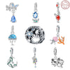 Wholesale 925 Sterling Silver Diy Accessories With Jellyfish Shell Starfish Coral Elements And Dripping Oil Design For Women