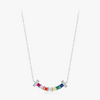 Wholesale 925 Sterling Silver Dopamine Rainbow Smile Pendant Allmatching Necklace For Women With Diamond Design