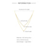 Wholesale 925 Sterling Silver Double Layer Geometric Love Pendant Necklace With O Chain For Women Electroplated