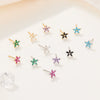 Wholesale 925 Sterling Silver Earrings For Women With Petal Design And Geometric Pattern Electroplated