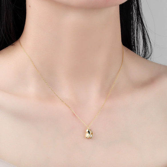Wholesale 925 Sterling Silver Fashion Pearl Pod Pendant Necklace For Women With Electroplating