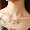 Wholesale Sterling Silver Fashion Simple Pendant With Geometric Pattern And Cross Chain For Women Lovely Style