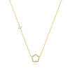 Wholesale 925 Sterling Silver Five Petal Flower Hollow Out Geometric Clavicle Chain Necklace With Electroplating Treatment
