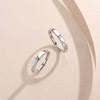 Wholesale 925 Sterling Silver Flower Pattern Allmatch Adjustable Couple Ring