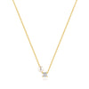 Wholesale 925 Sterling Silver Four Claw Diamond Encrusted Pearl Clavicle Necklace With Geometric Pattern And Electroplating O Chain For Women