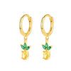 Wholesale 925 Sterling Silver Fruit Shape Earrings Set With Diamonds