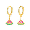 Wholesale 925 Sterling Silver Fruit Shape Earrings Set With Diamonds