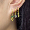 Wholesale 925 Sterling Silver Fruit Shape Earrings Set With Diamonds