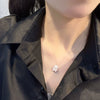 Wholesale Sterling Silver 925 Geometric Bear Shell Pendant Necklace For Women