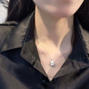 Wholesale Sterling Silver 925 Geometric Bear Shell Pendant Necklace For Women