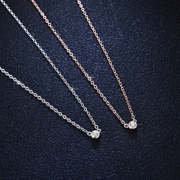 Wholesale 925 Sterling Silver Geometric Bubble Pendant Necklace With Moissanite For Women's Fashion