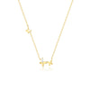 Wholesale 925 Sterling Silver Geometric Butterfly Electroplated Minimalist Clavicle Necklace For Women