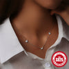 Wholesale 925 Sterling Silver Geometric Butterfly Tassel Clavicle Chain Necklace For Women With Electroplating