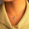 Wholesale Sterling Silver 925 Geometric Clover Flower Pendant Necklace For Women With Ochain And Electroplating Treatment