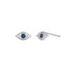 Wholesale 925 Sterling Silver Geometric Devil's Eye Microinlay Ear Studs For Women