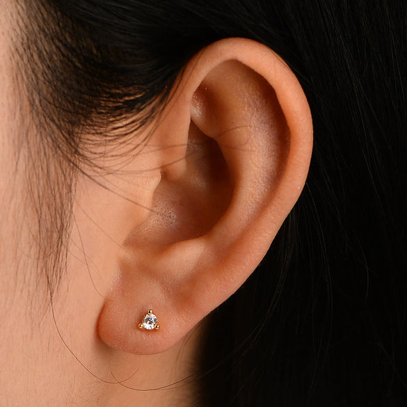 Wholesale 925 Sterling Silver Geometric Diamond Earrings For Women