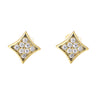 Wholesale Sterling Silver Geometric Earrings For Women Set With Precious Stones