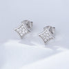 Wholesale Sterling Silver Geometric Earrings For Women Set With Precious Stones